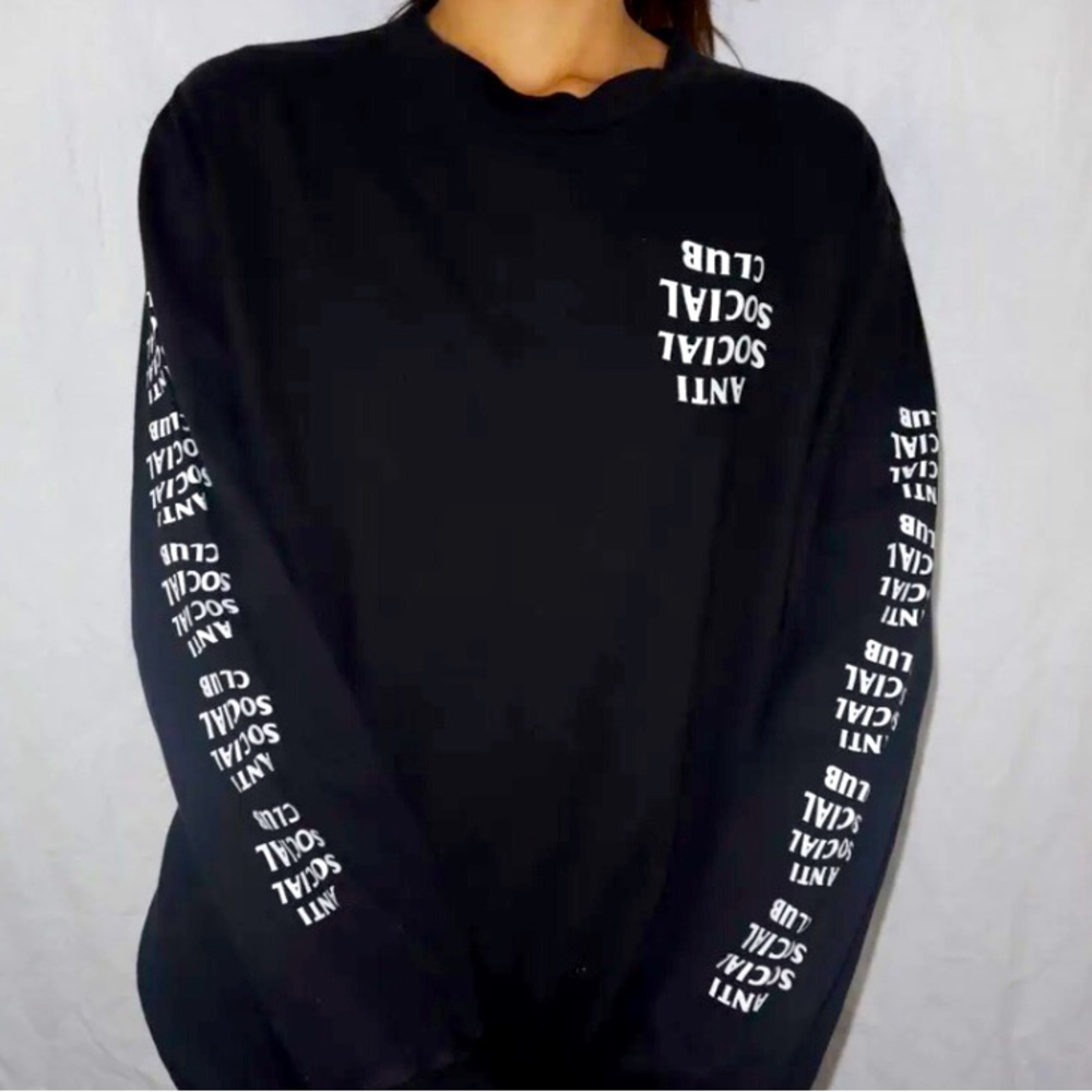 Anti Social Social Club Men's Black Long Sleeve M Medium